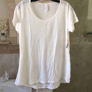 Lularoe cream perfect solid t